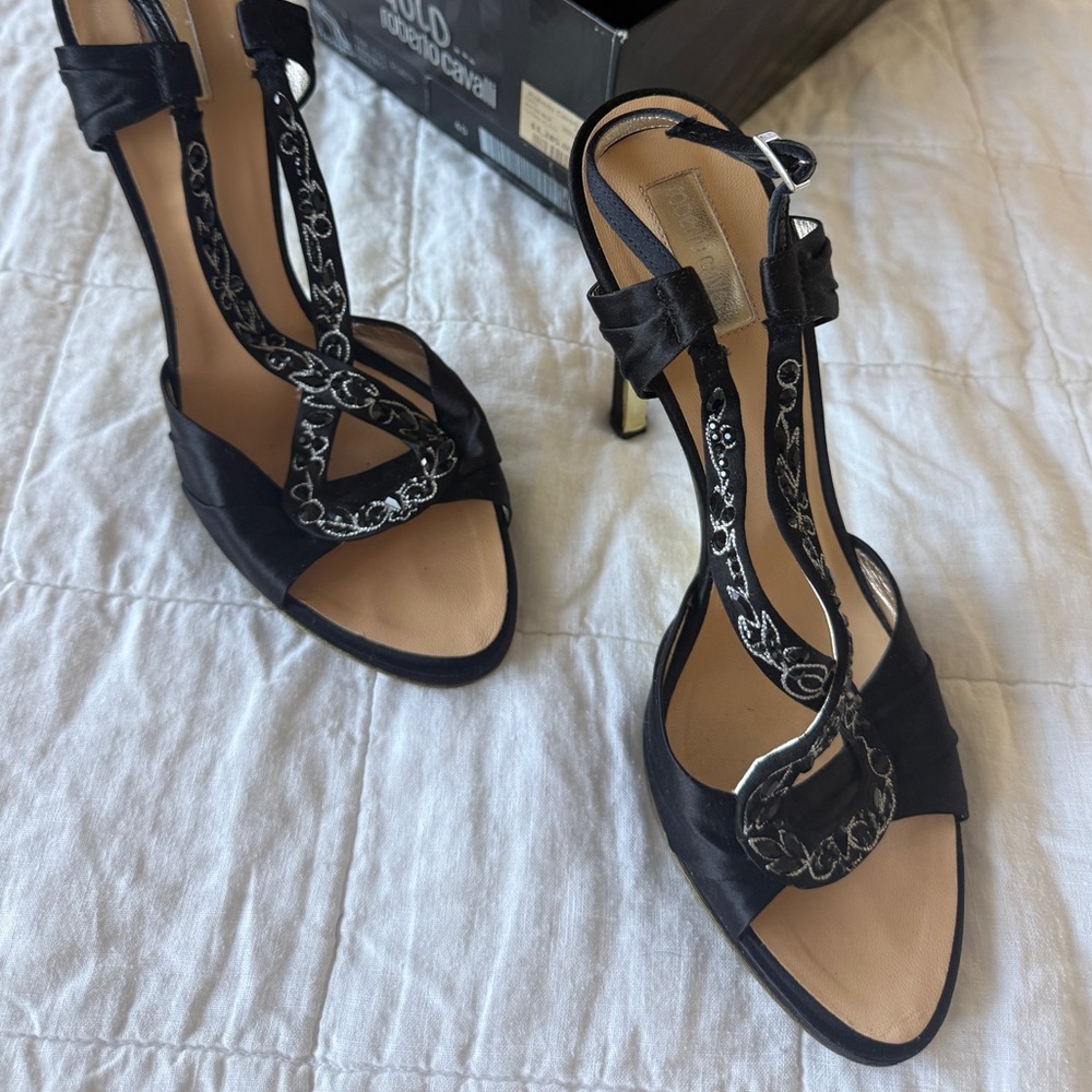 ✨ Roberto Cavalli Heels | Vintage Mid-2000s | Size 40 | Original Box